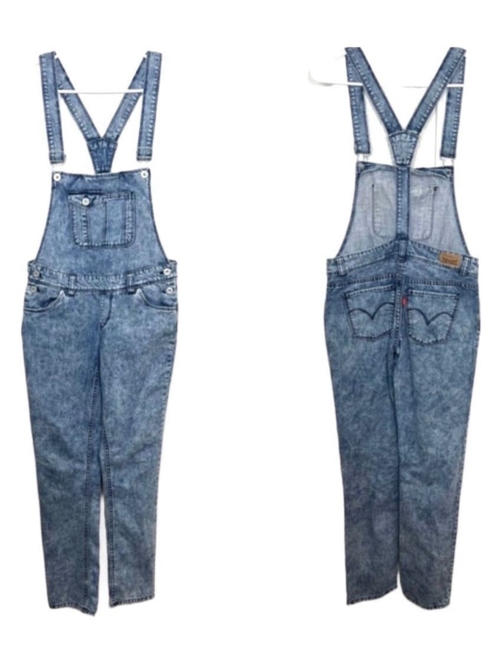Levi’s Overalls Acid Washed Blue Big Kid Size 16